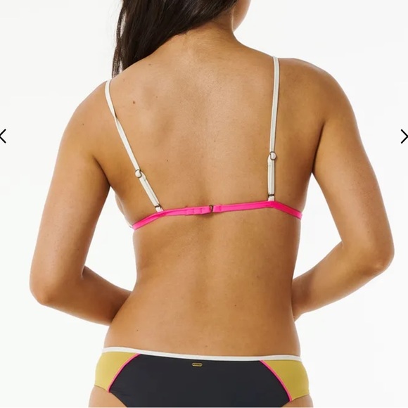 Rip Curl Hibiscus Heat Splice Tri Bikini Top & Cheeky Coverage Bikini Bottom, M - Picture 13 of 13